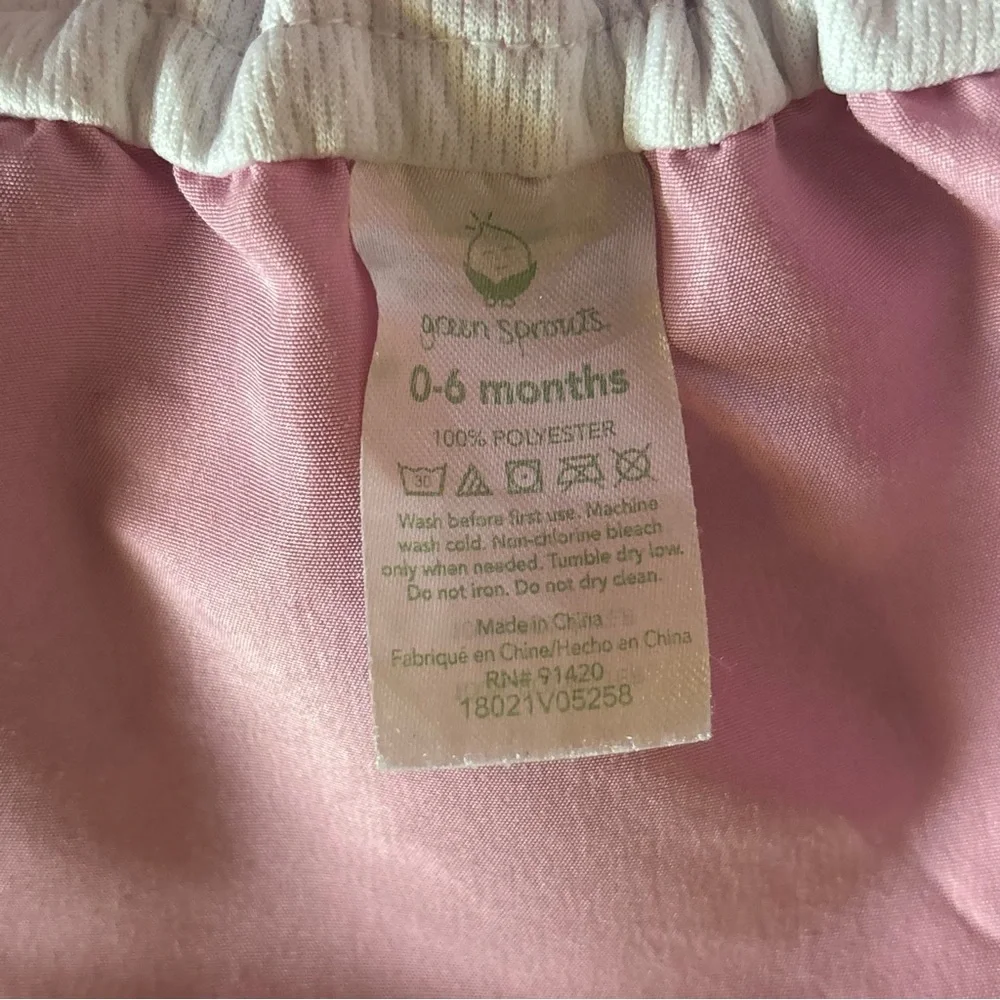 Pink Sun Hat - Baby Bucket Hat Adjustable UVF 50 Protectant 0-6 months